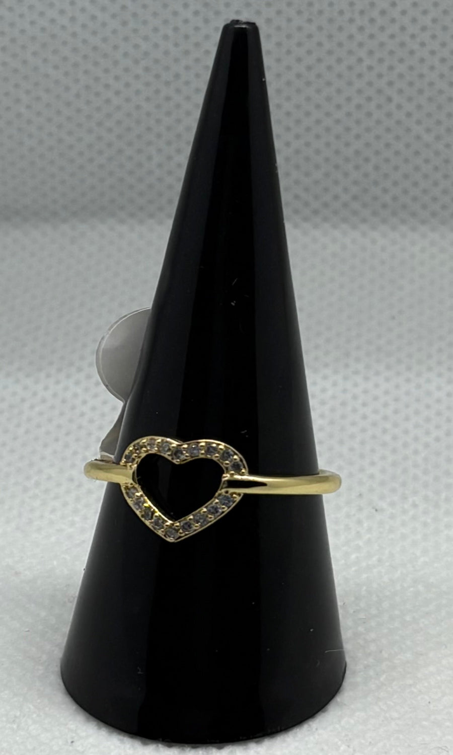Anillo corazón silueta