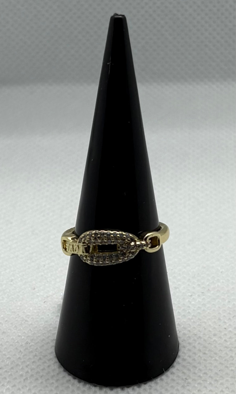 Anillo hebilla dorada